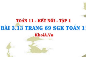Bài 3.13 trang 69 SGK Toán 11 tập 1 Kết nối tri thức